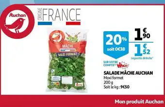 Auchan Auchan salade mâche offre