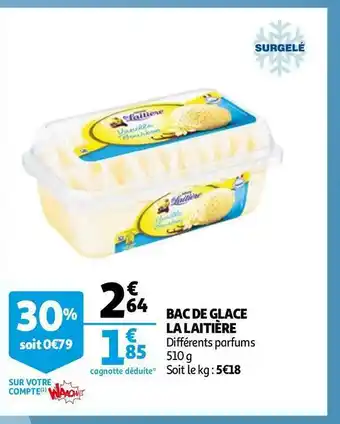 Auchan La laitière bac de glace offre