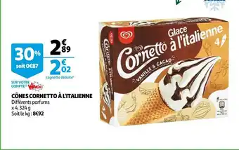 Cornetto cônes cornetto à l'italienne