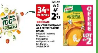 Knorr douceur d'automne à la crème fraîche