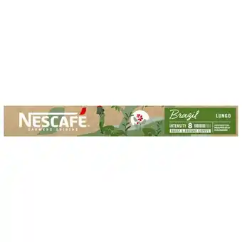 Auchan Capsules Nescafé Farmers Origins Brésil offre