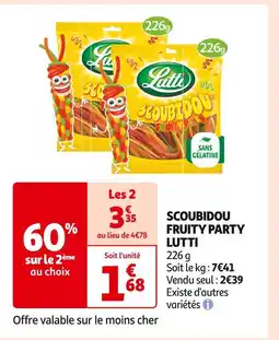 LUTTI SCOUBIDOU FRUITY PARTY