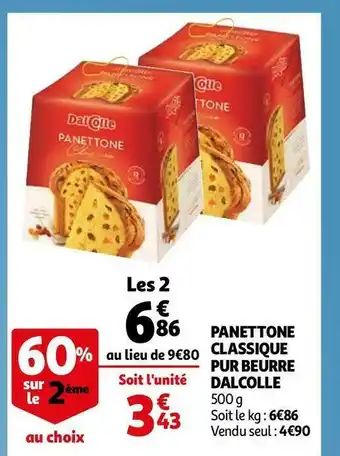 Panettone classique pur beurre dalcolle