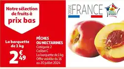 Auchan Supermarché PÊCHES OU NECTARINES offre