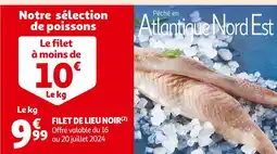 Auchan Supermarché FILET DE LIEU NOIR offre