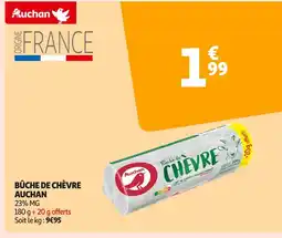 Auchan Supermarché AUCHAN BÛCHE DE CHÈVRE offre