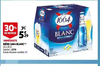 Auchan 1664 bière blanc offre