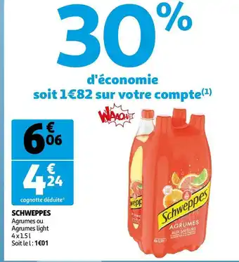 Auchan Schweppes schweppes offre