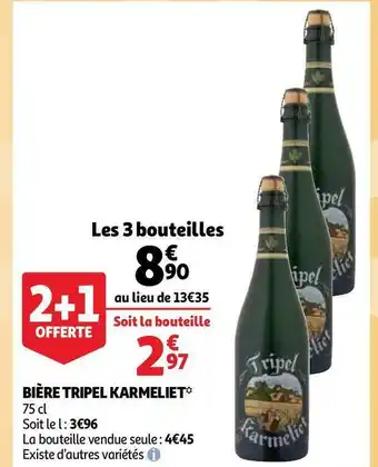 Auchan Karmeliet bière tripel offre