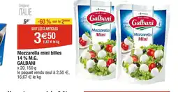 Cora x Carrefour Mozzarella mini billes offre