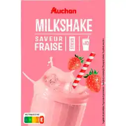 Auchan Milk Shake Fraise Auchan offre