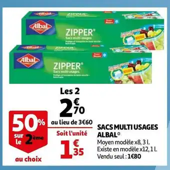 Auchan Albal sacs multi usages offre