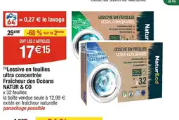 Cora x Carrefour Lessive en feuilles ultra concentree offre