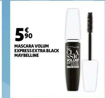 Auchan Maybelline mascara volum express extra black offre