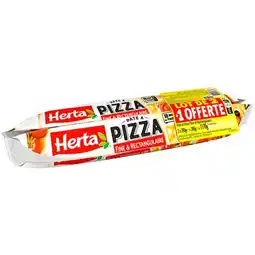 Auchan Pâte À Pizza Fine Et Rectangulaire Herta offre