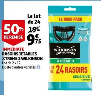 Wilkinson rasoirs jetables xtreme 3