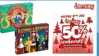 Auchan Lansay bon plan sur tous les jeux de societe lansay offre