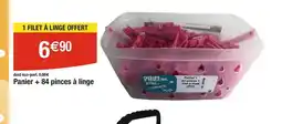 Cora x Carrefour Panier + 84 pinces à linge offre