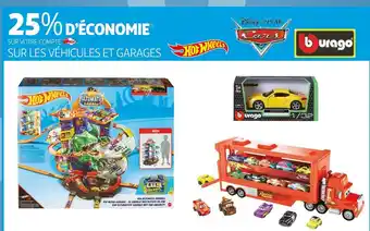 Hot wheels / disney / burago bon plan sur les véhicules et garages de marques hot wheels, disney, burago