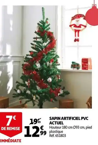 Auchan Auchan sapin artificiel pvc offre