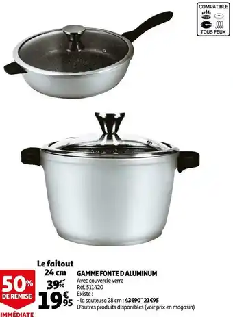 Auchan Gamme fonte d aluminum offre