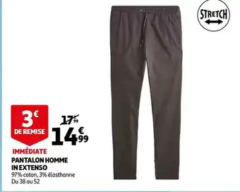 Auchan In extenso pantalon homme offre