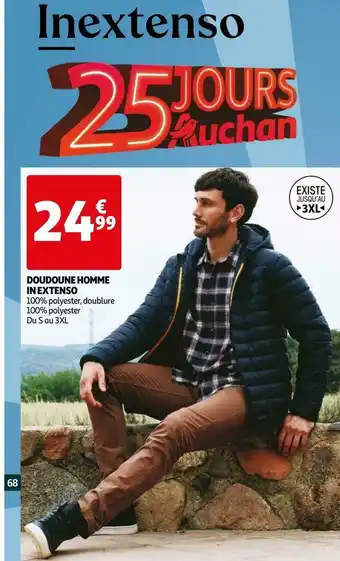 Auchan In extenso doudoune homme offre