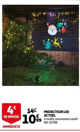 Auchan Actuel projecteur led offre
