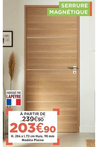Lapeyre Portes battantes et coulissantes nuance offre