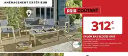 Bricomarché SALON BAS ELOGES GRIS offre