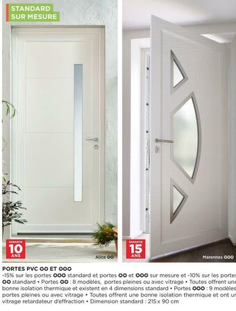 Bon plan sur les portes d’entrée pvc
