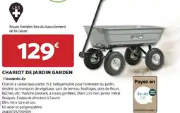 Bricomarché CHARIOT DE JARDIN GARDEN offre