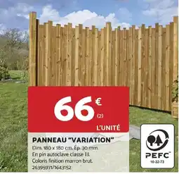 Bricomarché PANNEAU "VARIATION" offre