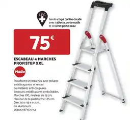 Bricomarché ESCABEAU 4 MARCHES PROFISTEP XXL offre