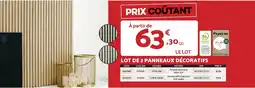 Bricomarché LOT DE 2 PANNEAUX DÉCORATIFS offre