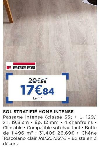 Lapeyre Sol stratifié home intense offre