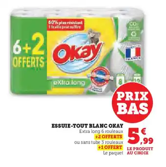 Hyper U ESSUIE-TOUT BLANC OKAY offre