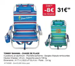 Costco TOMMY BAHAMA - CHAISE DE PLAGE offre