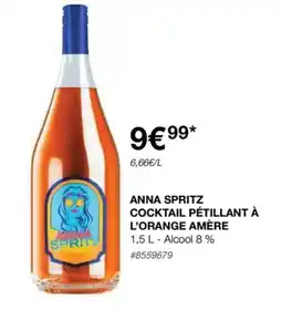 Costco ANNA SPRITZ COCKTAIL PÉTILLANT À L'ORANGE AMÈRE offre