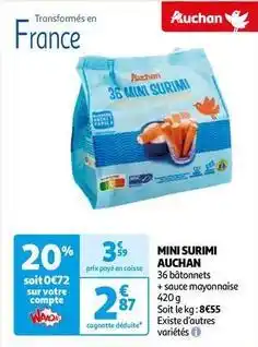 Auchan Auchan - mini surimi offre