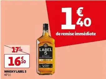 Auchan Label 5 - whisky offre