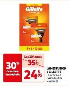 Auchan Gillette - lames fusion 5 offre