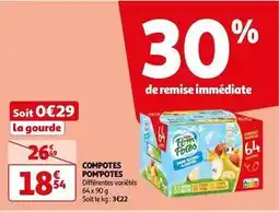 Auchan Pom'potes - compotes offre