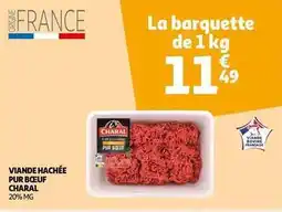 Auchan Supermarché Charal - viande hachée pur bœuf offre