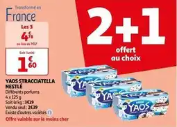 Auchan Supermarché Nestlé - yaos stracciatella offre