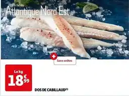 Auchan Supermarché Dos de cabillaud offre