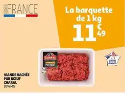 Auchan Charal - viande hachée pur bœuf offre
