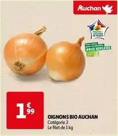 Auchan Auchan - oignons bio offre