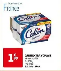 Auchan Yoplait - câlin extra offre