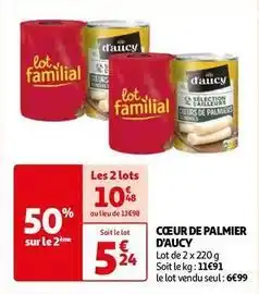 Auchan D'aucy - cœur de palmier offre